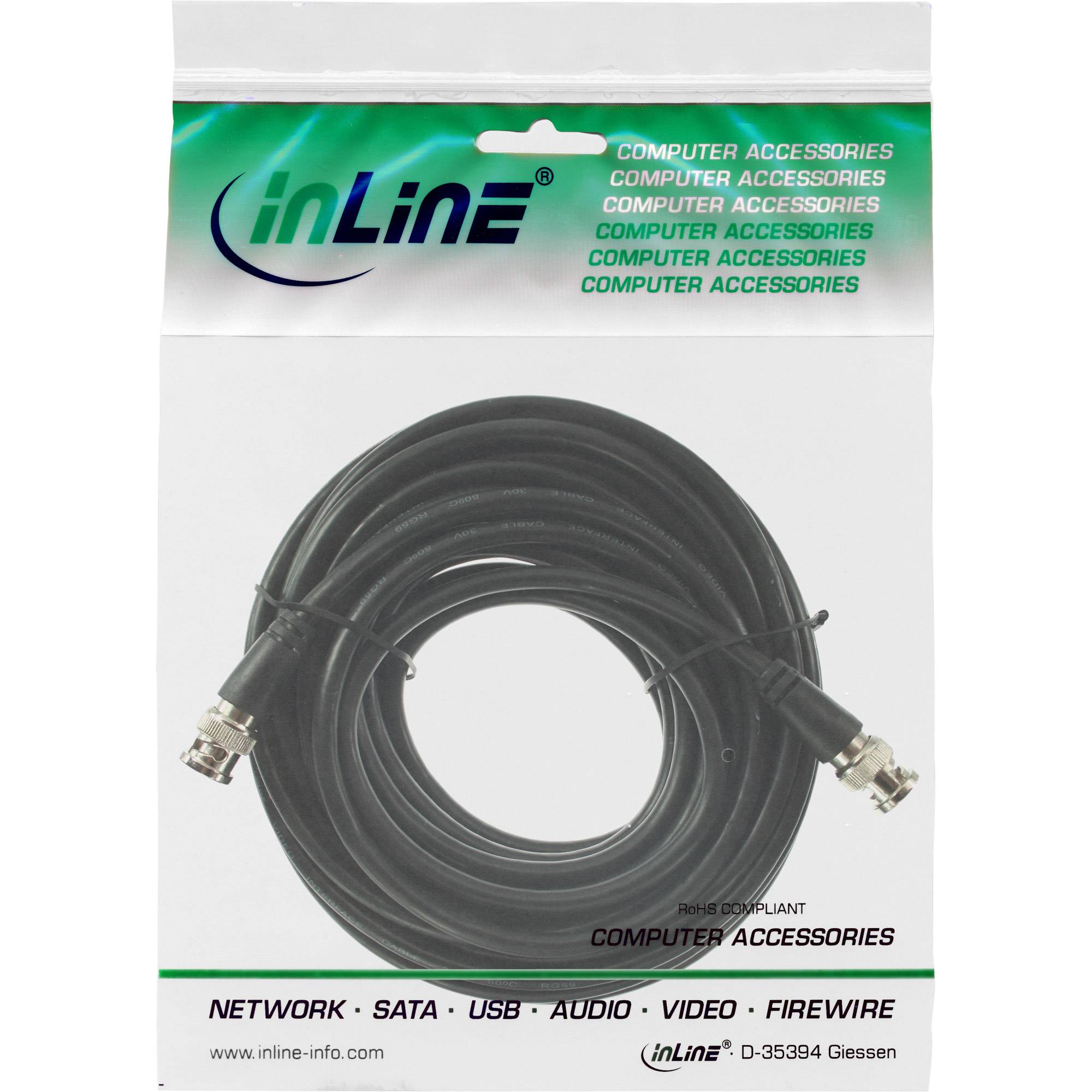 INLINE - BNC Videokabel - RG59 - 75Ohm - 15m