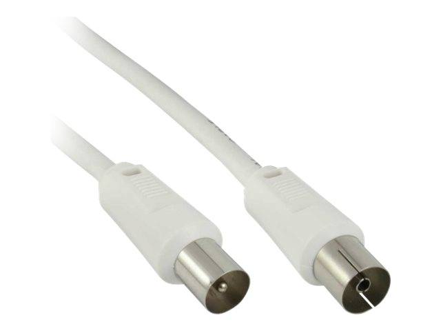 InLine - Antennenverlängerungskabel - IEC-Anschluss (W)