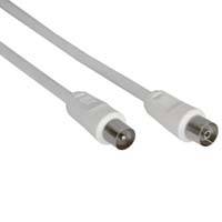 INLINE - Antennenkabel - 2x geschirmt - >75dB - weiß - 3m