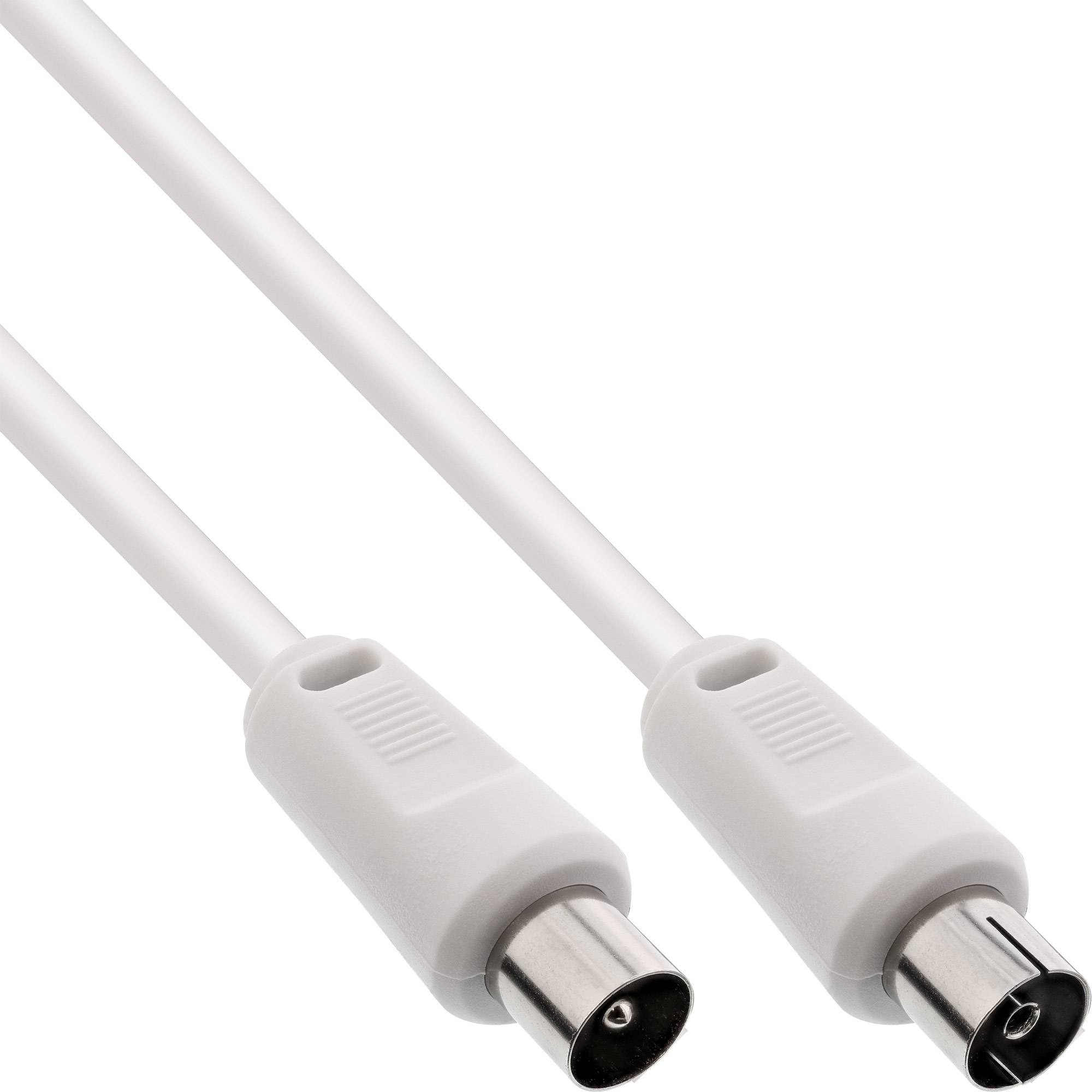 INLINE - Antennenkabel - 2x geschirmt - >75dB - weiß - 7m