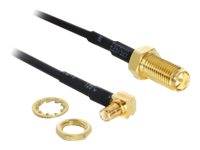 DeLOCK Adapter RP-SMA Jack > MCX 90° Plug - Antennenadapter - RP-SMA (W)