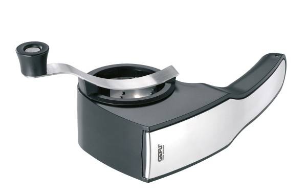 GEFU 19060, Drehreibe, Schwarz, Edelstahl, Kunststoff, Edelstahl, 205 mm, 48 mm, 110 mm