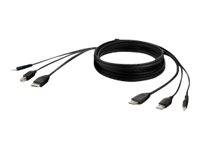Belkin Secure KVM Combo Cable - Video- / USB- / Audio-Kabel - TAA-konform - USB, Mini-Stecker, HDMI (M)