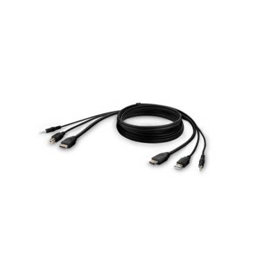 Belkin Secure KVM Combo Cable - Video- / USB- / Audio-Kabel - TAA-konform - USB, Mini-Stecker, HDMI (M)