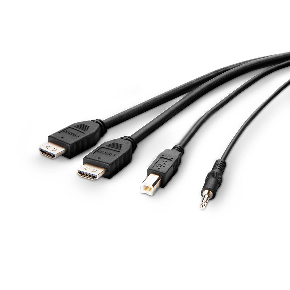 Belkin Secure KVM Combo Cable - Video- / USB- / Audio-Kabel - TAA-konform - USB, Mini-Stecker, HDMI (M)