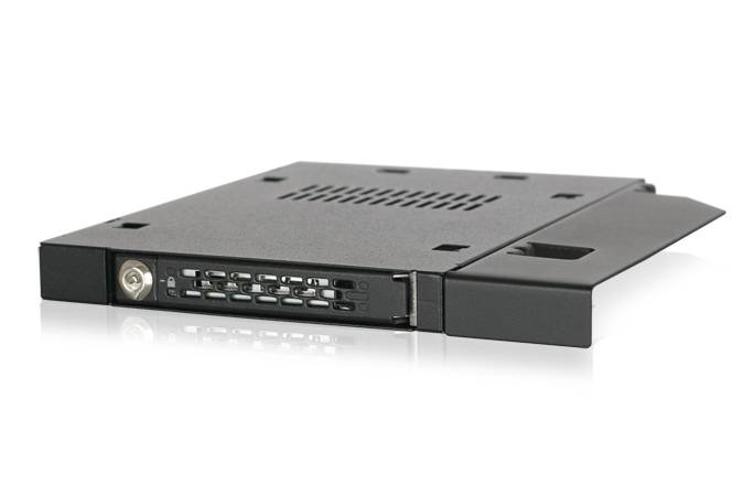 ICY Dock ToughArmor MB411SKO-B - Laufwerksschachtadapter - 5,25"" Slim Line auf 2,5"" (13,3 cm Slim Line auf 6,4 cm)