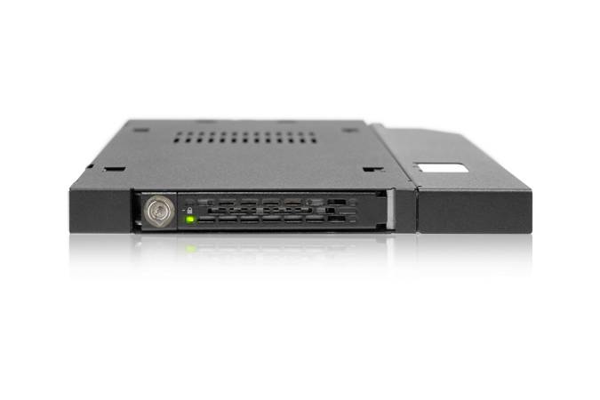 ICY Dock ToughArmor MB411SKO-B - Laufwerksschachtadapter - 5,25"" Slim Line auf 2,5"" (13,3 cm Slim Line auf 6,4 cm)