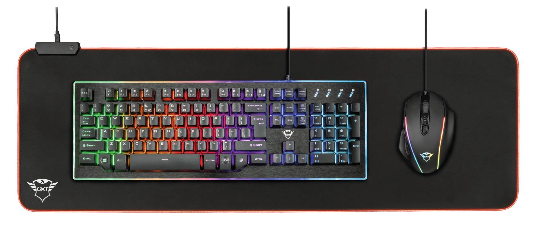 Trust GXT 764 Glide-Flex XXL - Beleuchtetes Tastatur-