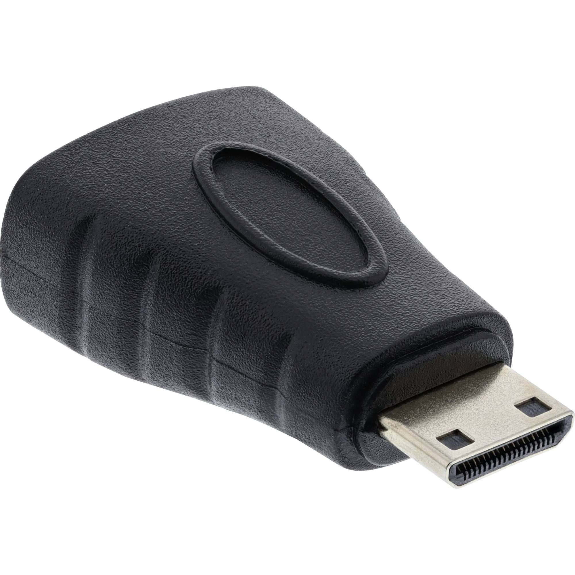 INLINE - HDMI Adapter - HDMI A Buchse auf Mini HDMI C Stecker - 4K/60Hz kompatibel