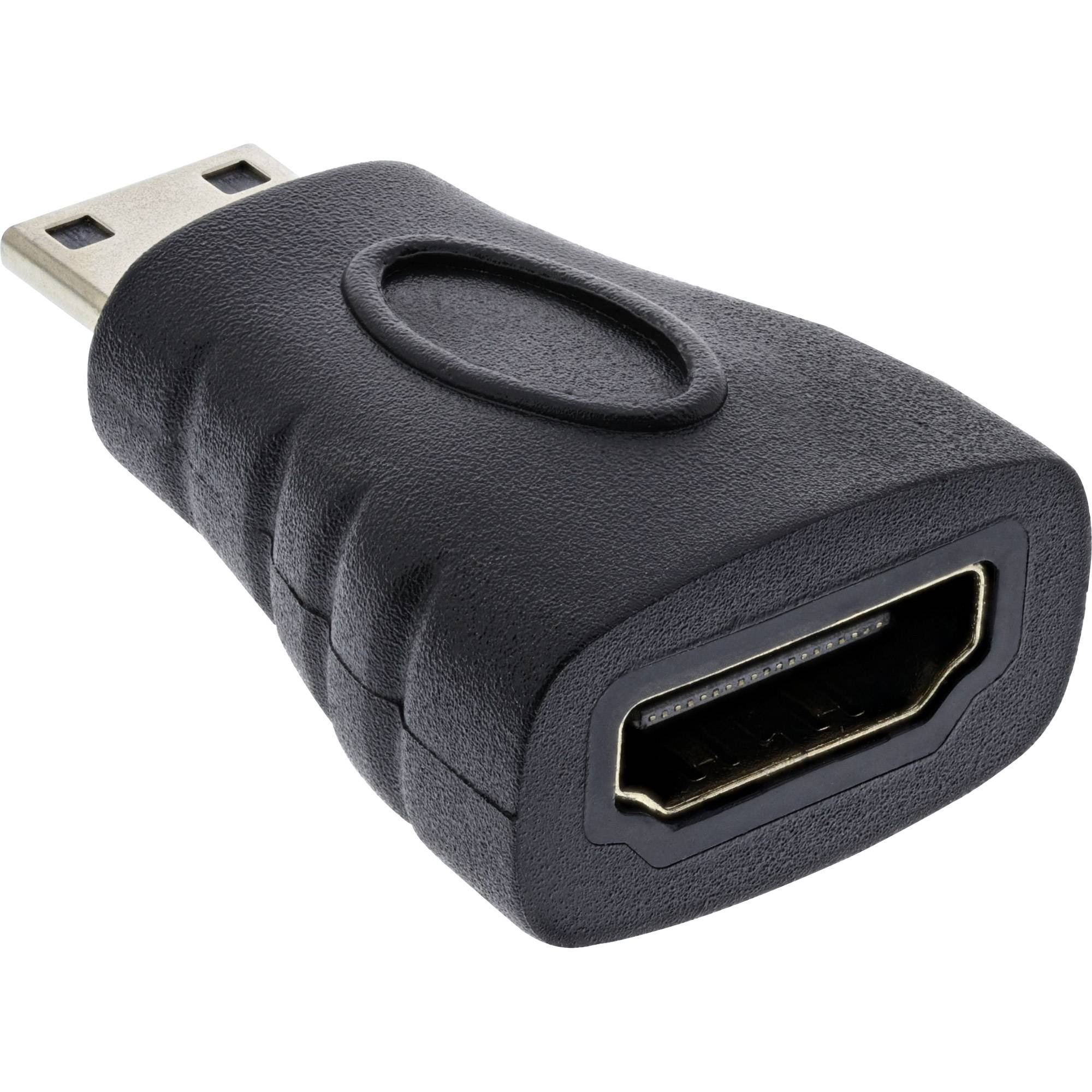 INLINE - HDMI Adapter - HDMI A Buchse auf Mini HDMI C Stecker - 4K/60Hz kompatibel