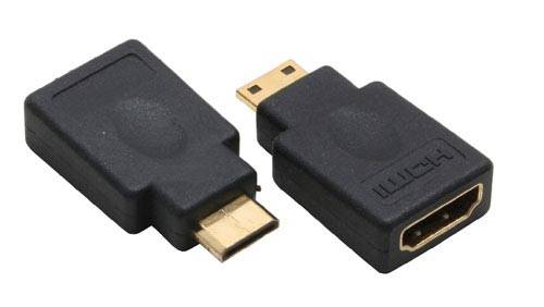 INLINE - HDMI Adapter - HDMI A Buchse auf Mini HDMI C Stecker - 4K/60Hz kompatibel