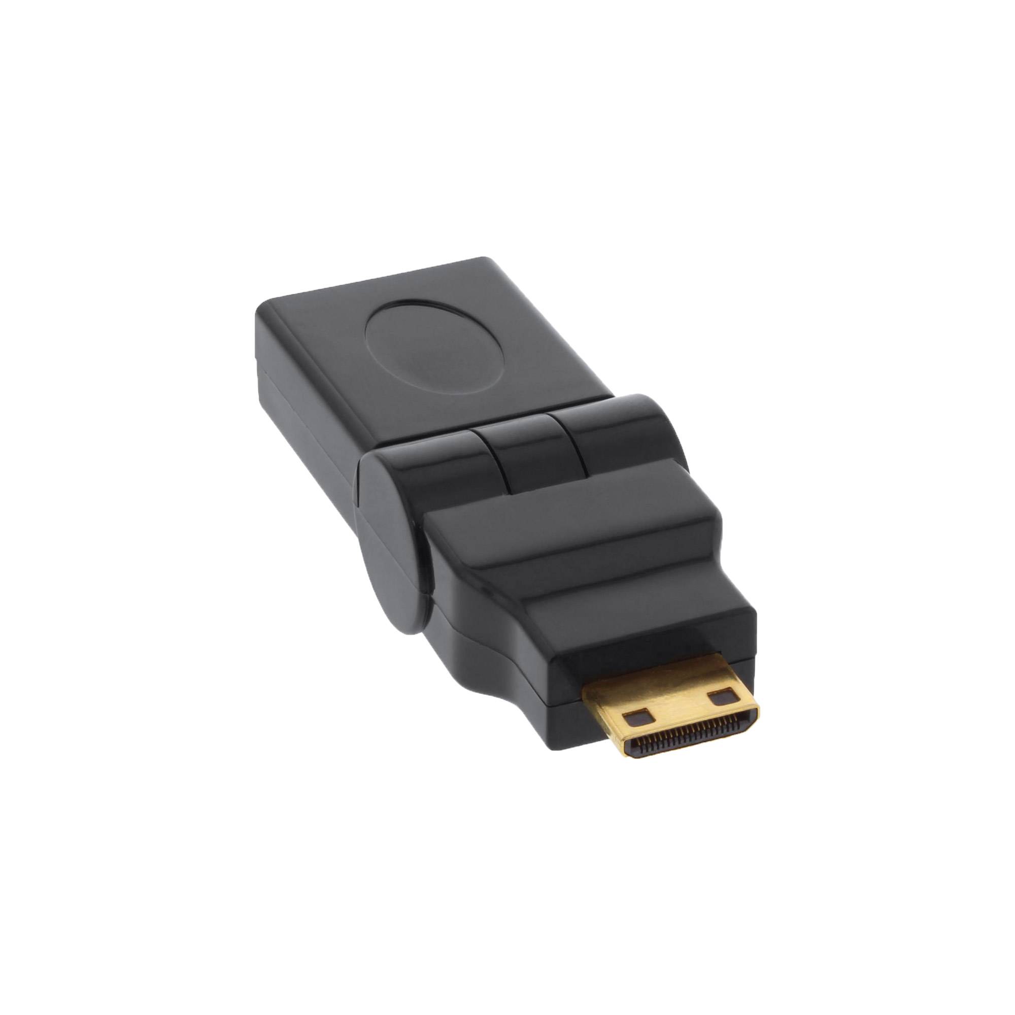 INLINE - HDMI Adapter - HDMI A Buchse auf Mini HDMI C Stecker - flexibel - 4K2K