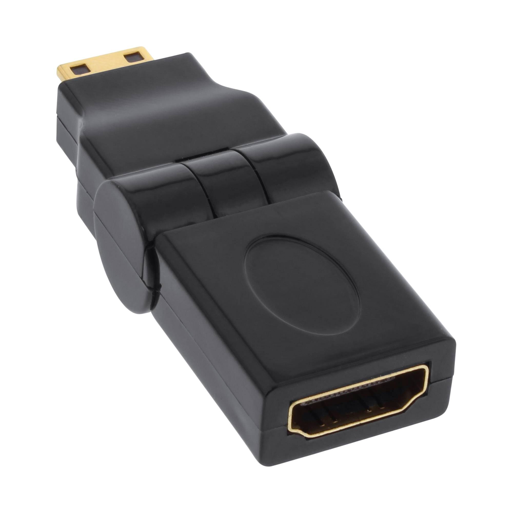 INLINE - HDMI Adapter - HDMI A Buchse auf Mini HDMI C Stecker - flexibel - 4K2K
