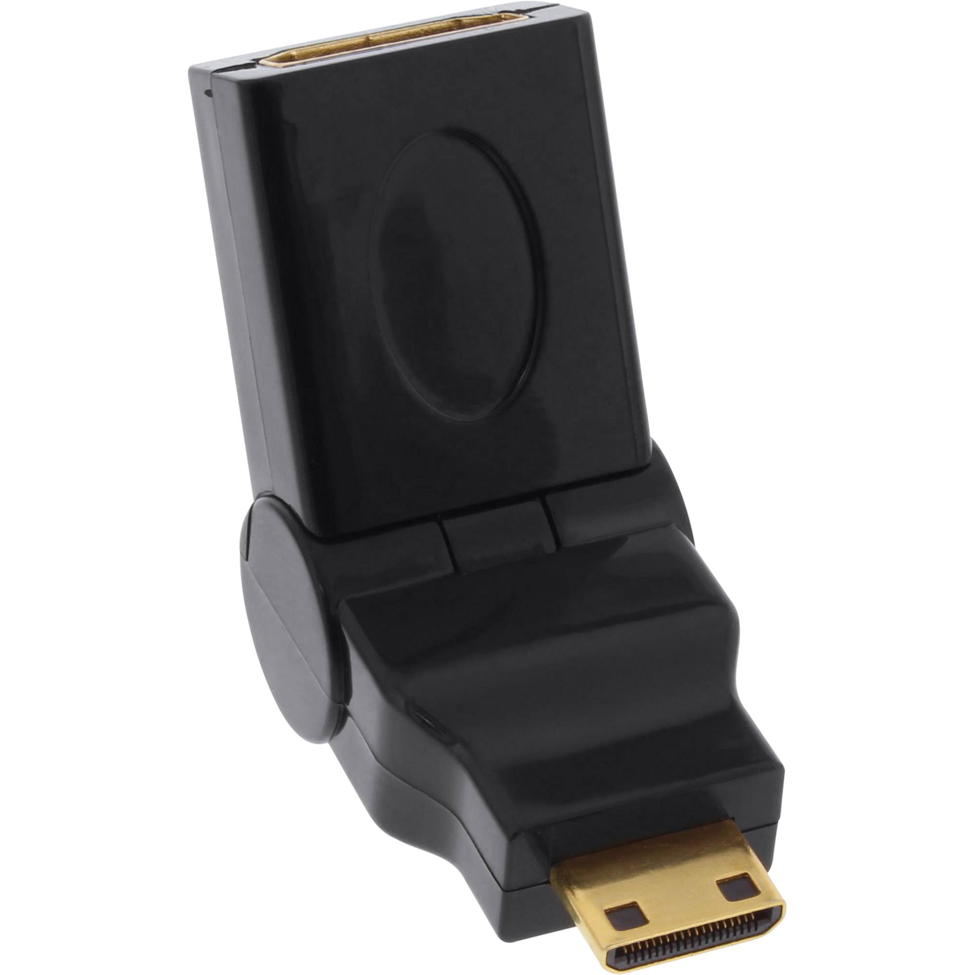 INLINE - HDMI Adapter - HDMI A Buchse auf Mini HDMI C Stecker - flexibel - 4K2K