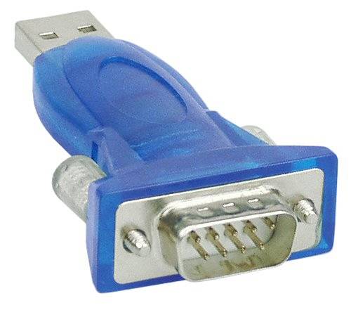 INLINE - USB zu Seriell Adapter - ST A an 9pol Sub D ST - mit USB Verlängerung 0,8m