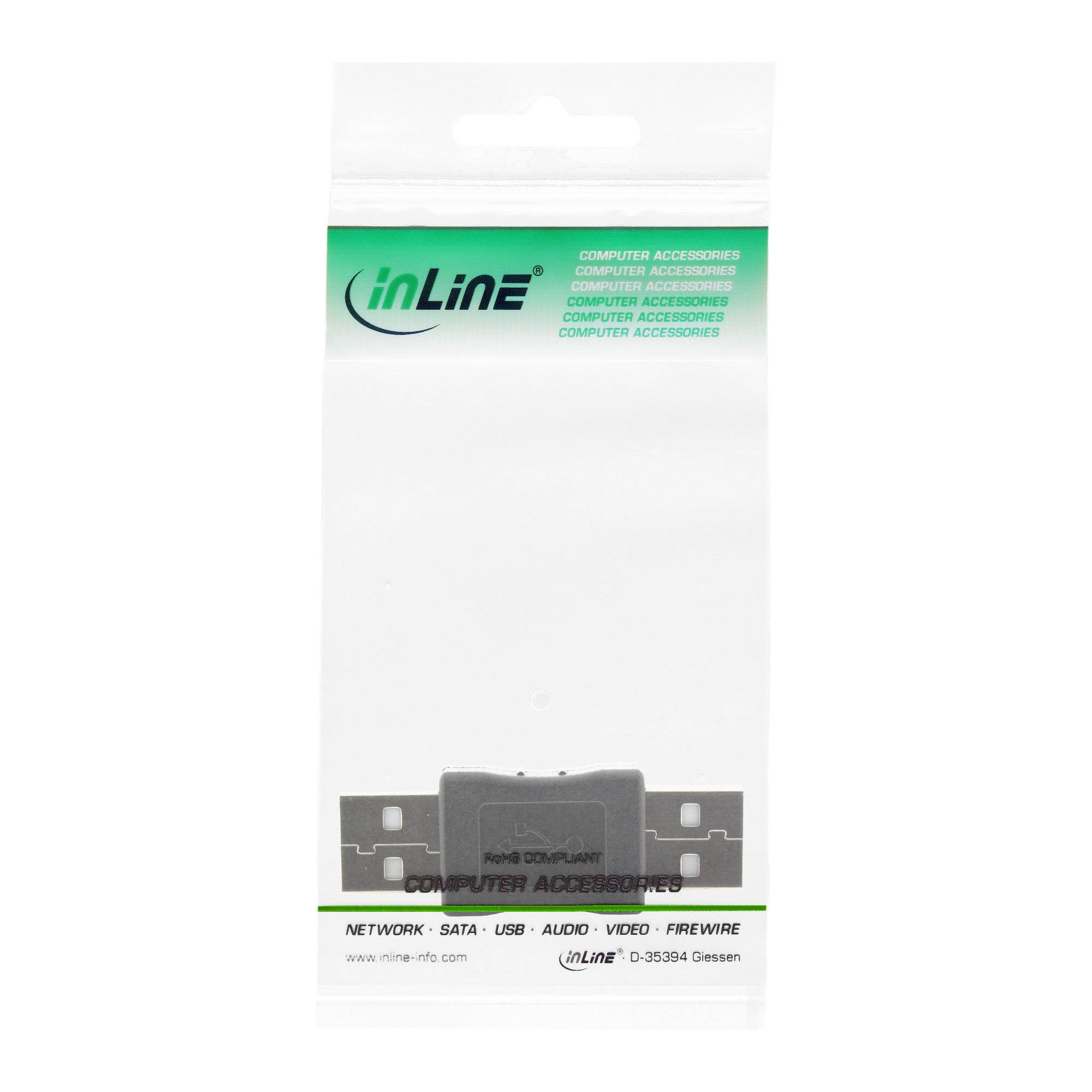 INLINE - USB 2.0 Adapter - Stecker A auf Stecker A