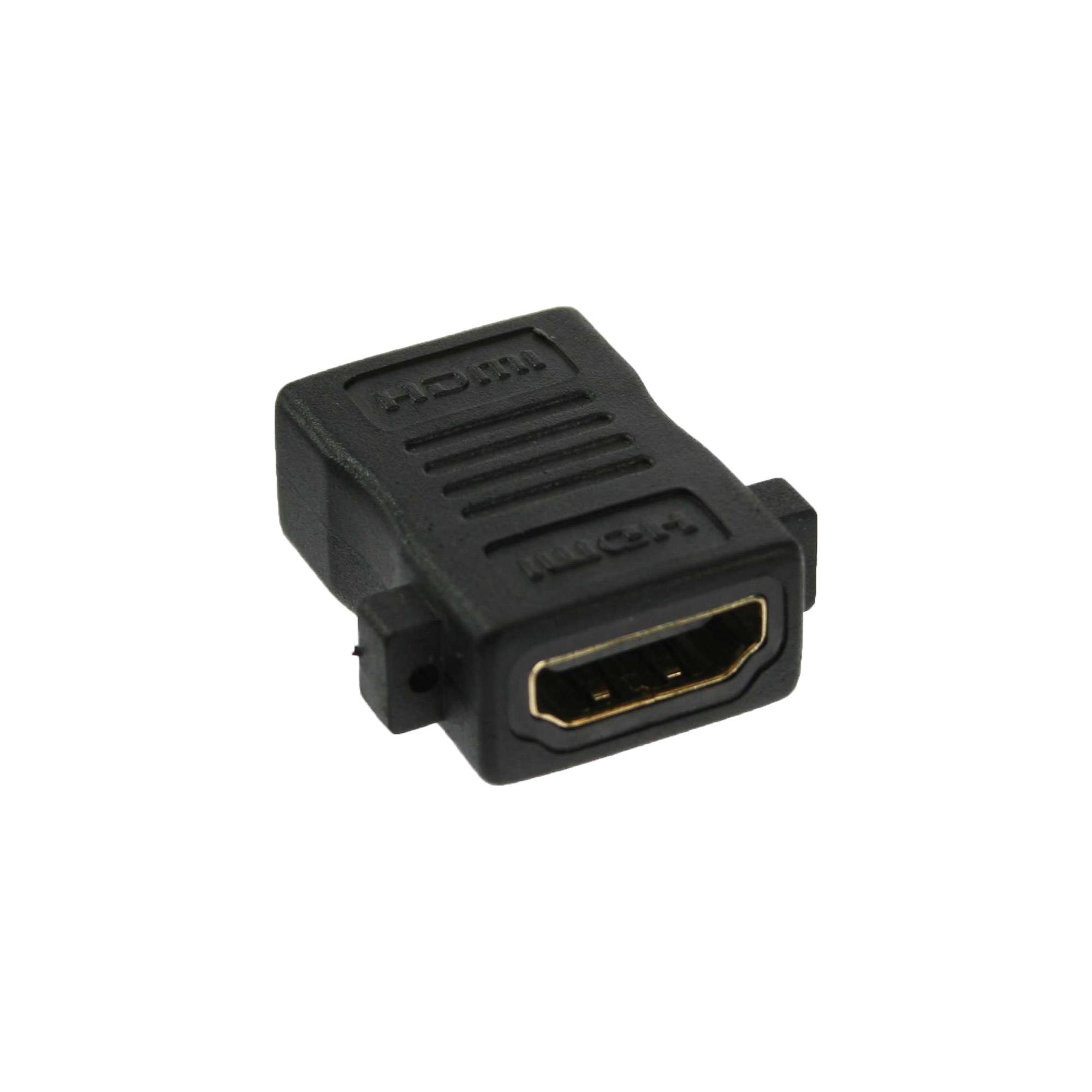INLINE - HDMI Adapter zum Einbau - HDMI A Buchse/Buchse - vergoldete Kontakte - 4K2K