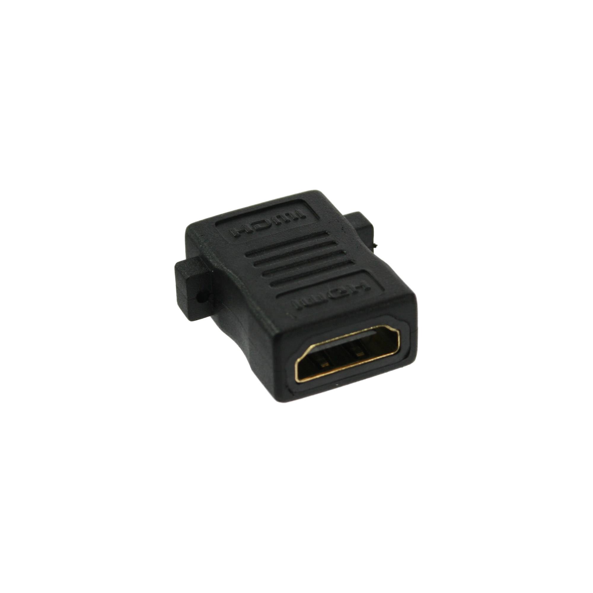 INLINE - HDMI Adapter zum Einbau - HDMI A Buchse/Buchse - vergoldete Kontakte - 4K2K