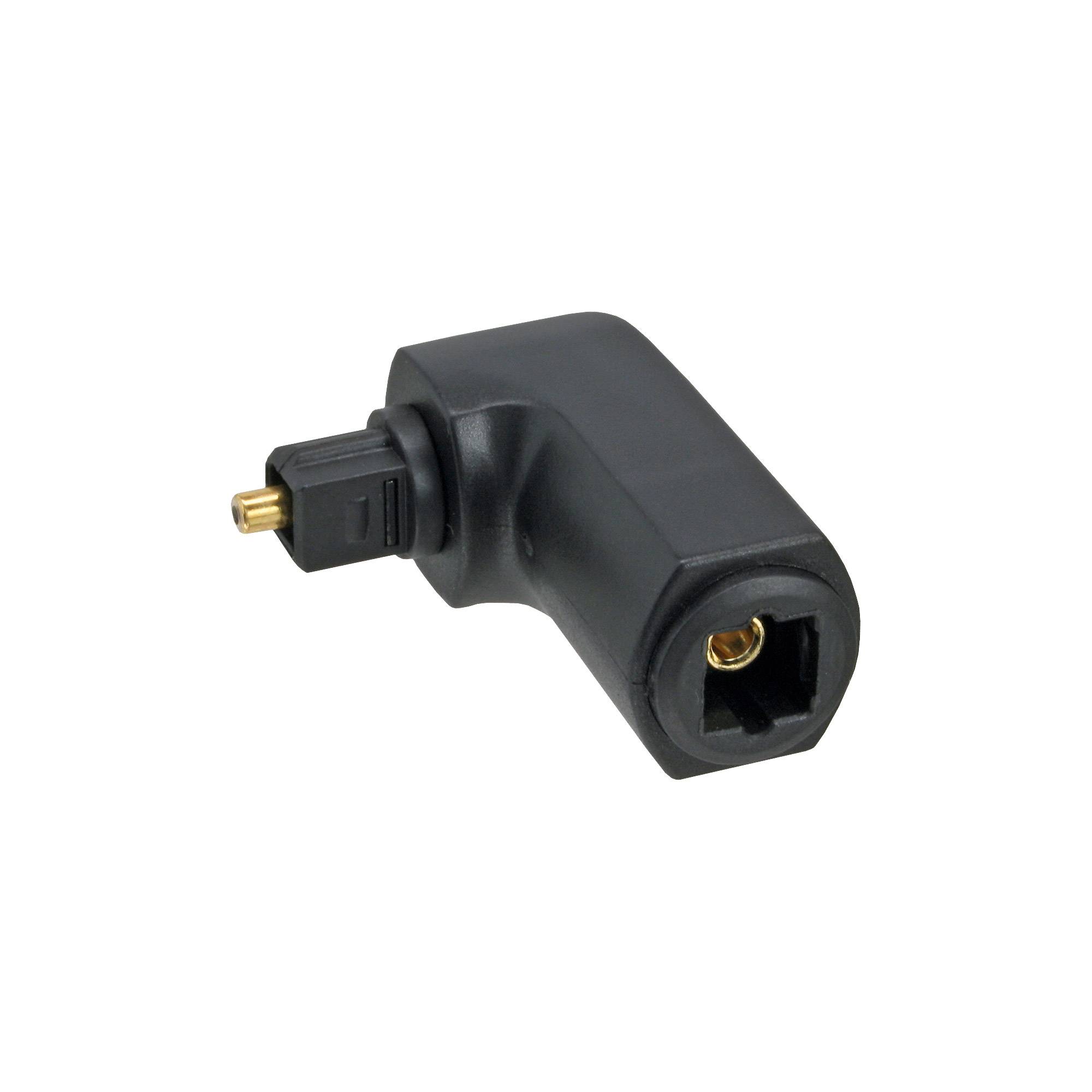 INLINE - OPTO Audio Adapter - Toslink Buchse / Stecker - 90° gewinkelt