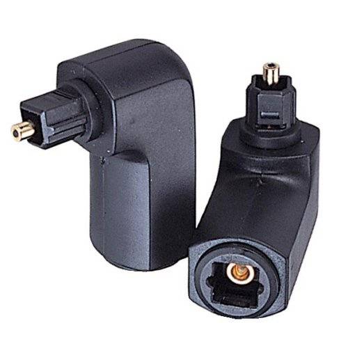 INLINE - OPTO Audio Adapter - Toslink Buchse / Stecker - 90° gewinkelt