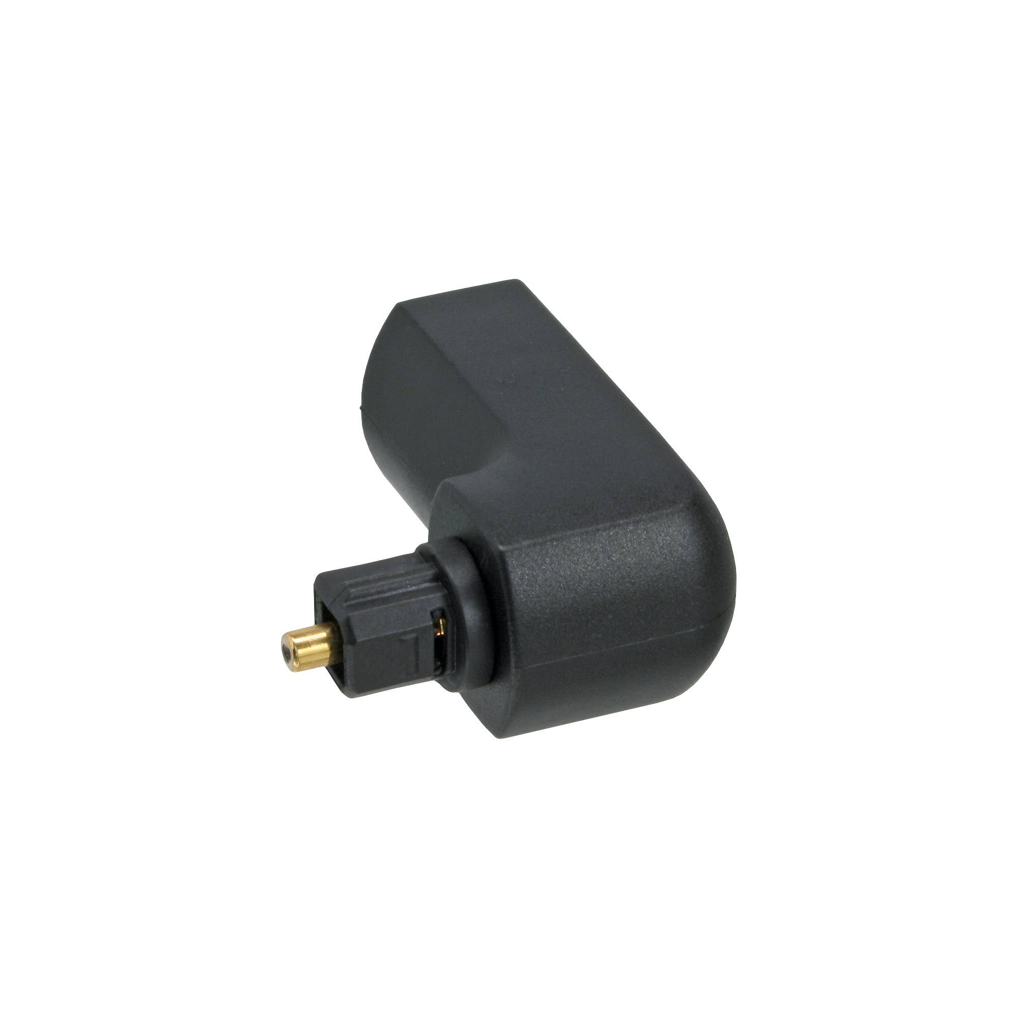 INLINE - OPTO Audio Adapter - Toslink Buchse / Stecker - 90° gewinkelt