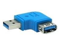 INLINE - USB 3.0 Adapter - Stecker A auf Buchse A - links gewinkelt 90°
