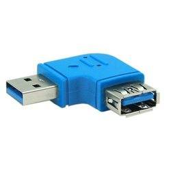 INLINE - USB 3.0 Adapter - Stecker A auf Buchse A - links gewinkelt 90°