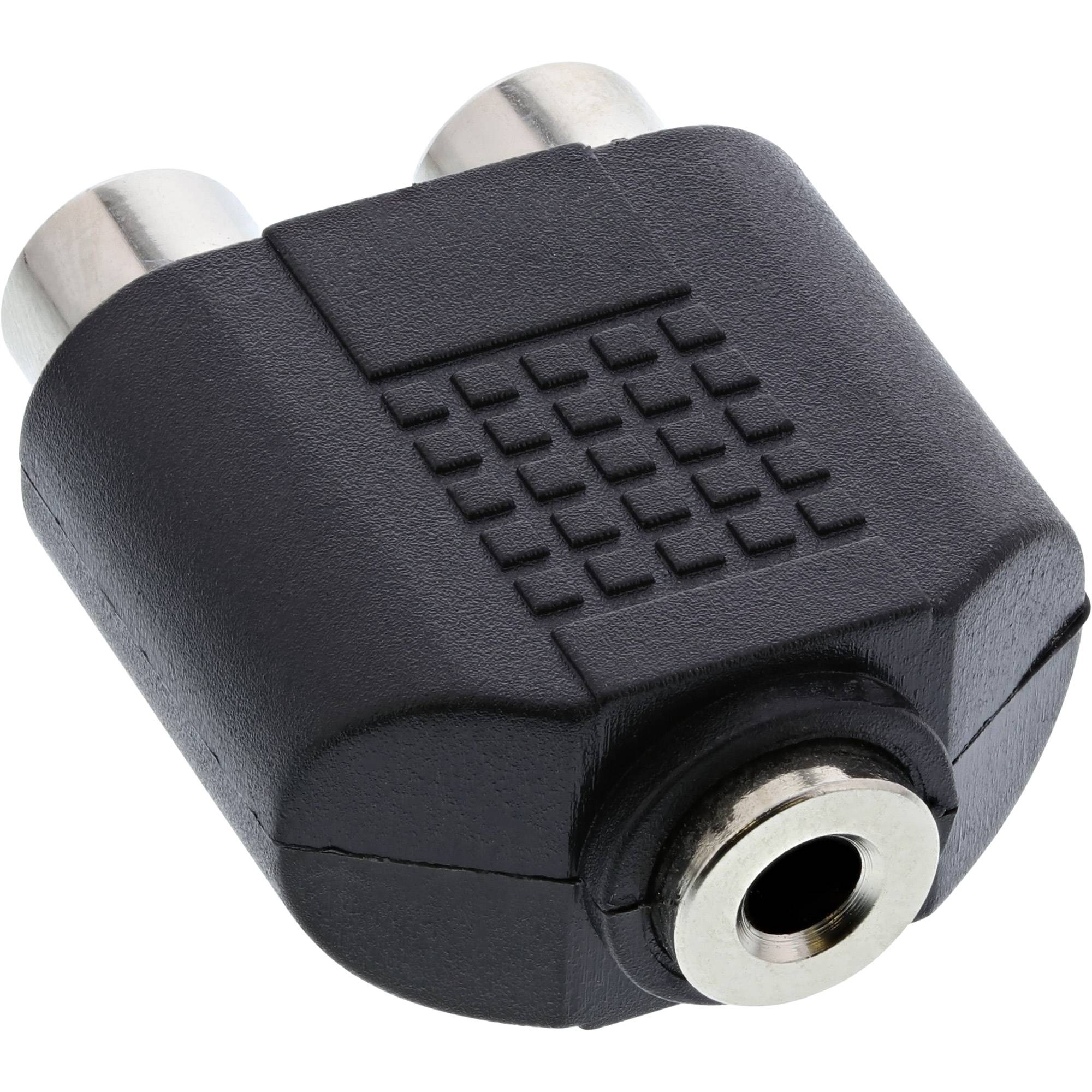 INLINE - Audio Adapter - 3,5mm Klinke Buchse Stereo an 2x Cinch Buchse