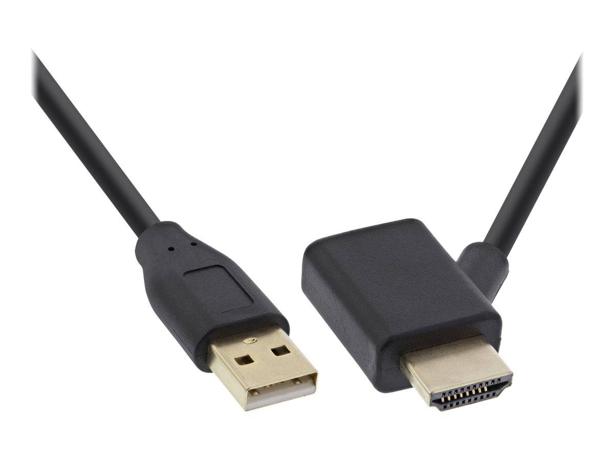 USB-zu-HDMI-Adapterkabel mit USB-A-Stecker an einem Ende und HDMI-Anschluss am anderen Ende