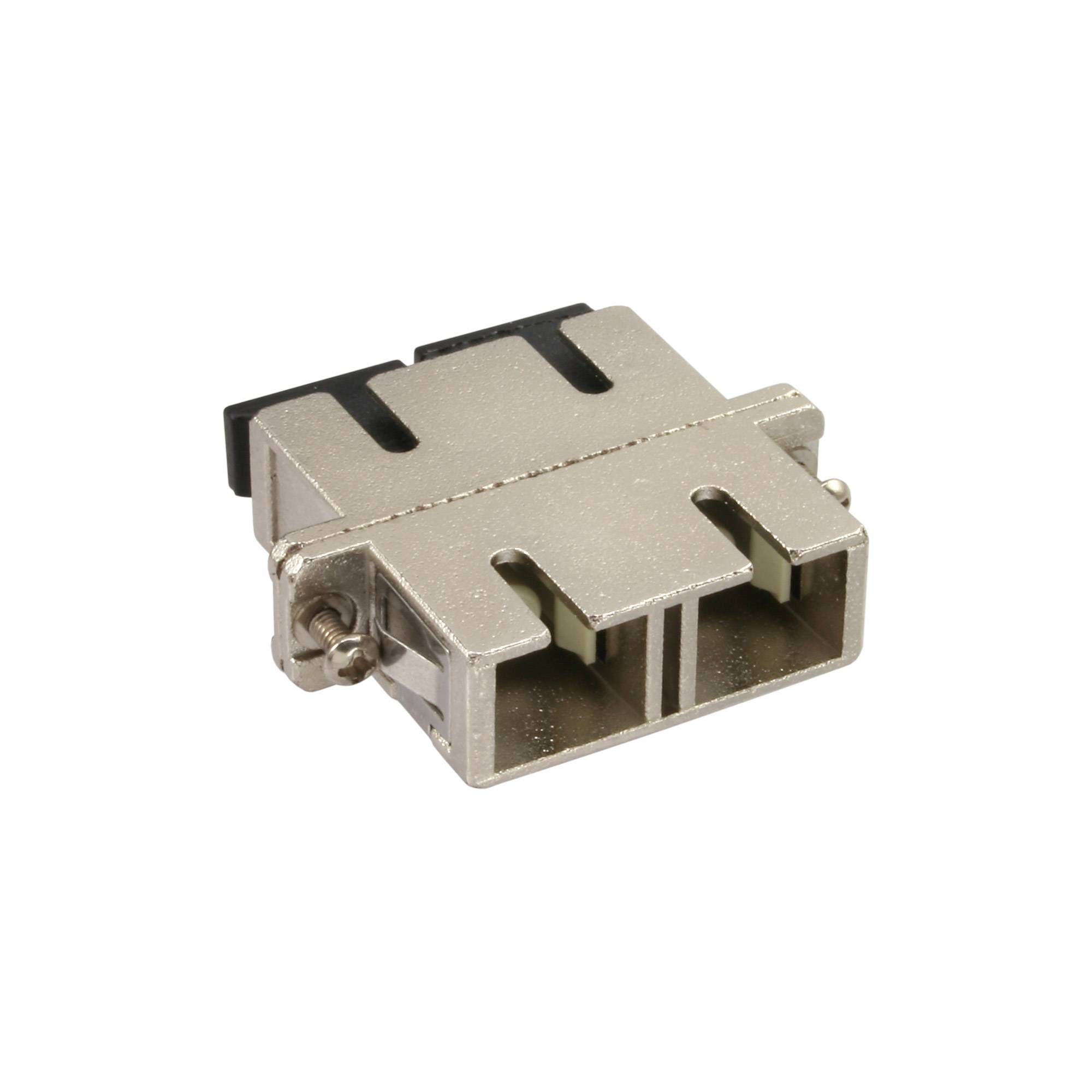 INLINE - LWL Metall-Kupplung - Duplex SC/SC - multimode - Keramik-Hülse - zum Einbau