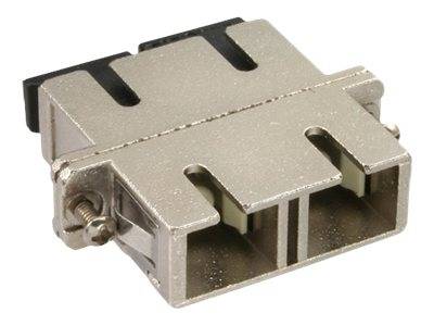 INLINE - LWL Metall-Kupplung - Duplex SC/SC - multimode - Keramik-Hülse - zum Einbau