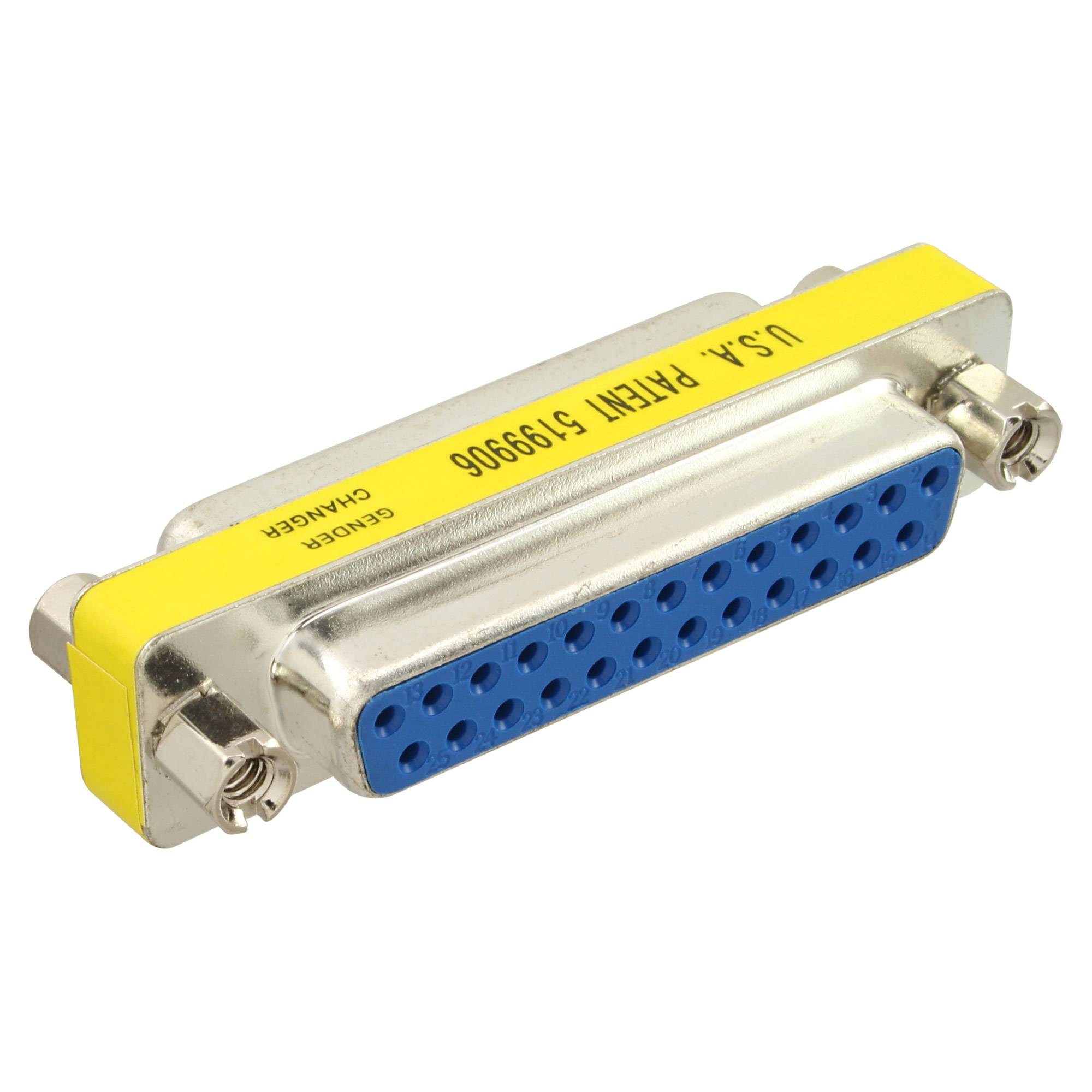 INLINE - Mini-Gender-Changer - 25pol Sub D Buchse / Buchse