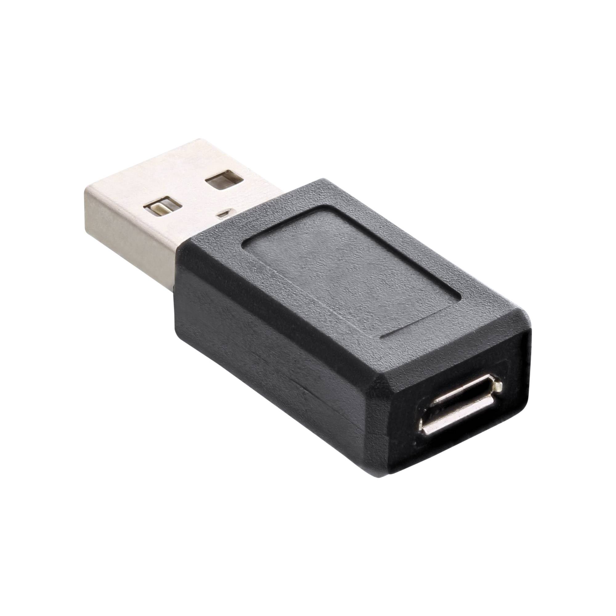 INLINE - Micro-USB Adapter - USB A Stecker an Micro-USB B Buchse