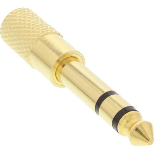 INLINE - Audio Adapter - 6,3mm Klinke Stecker an 3,5mm Klinke Buchse - Stereo - gold