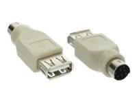 INLINE - USB PS/2 Adapter - USB Buchse A auf PS/2 Stecker
