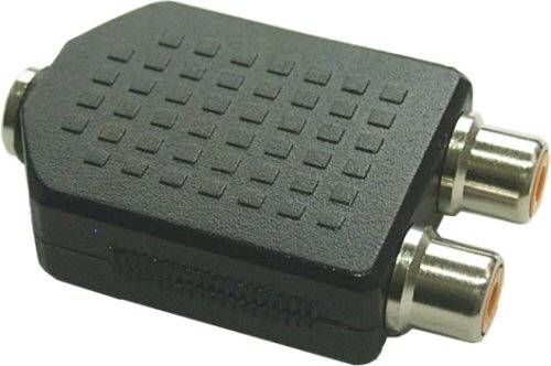 INLINE - Audio Adapter - 3,5mm Klinke Buchse Mono an 2x Cinch Buchse