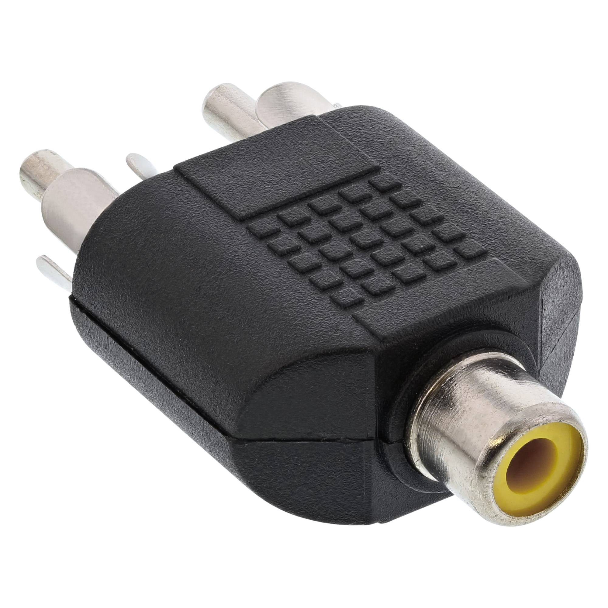 INLINE - Audio Adapter - Cinch Buchse an 2x Cinch Stecker