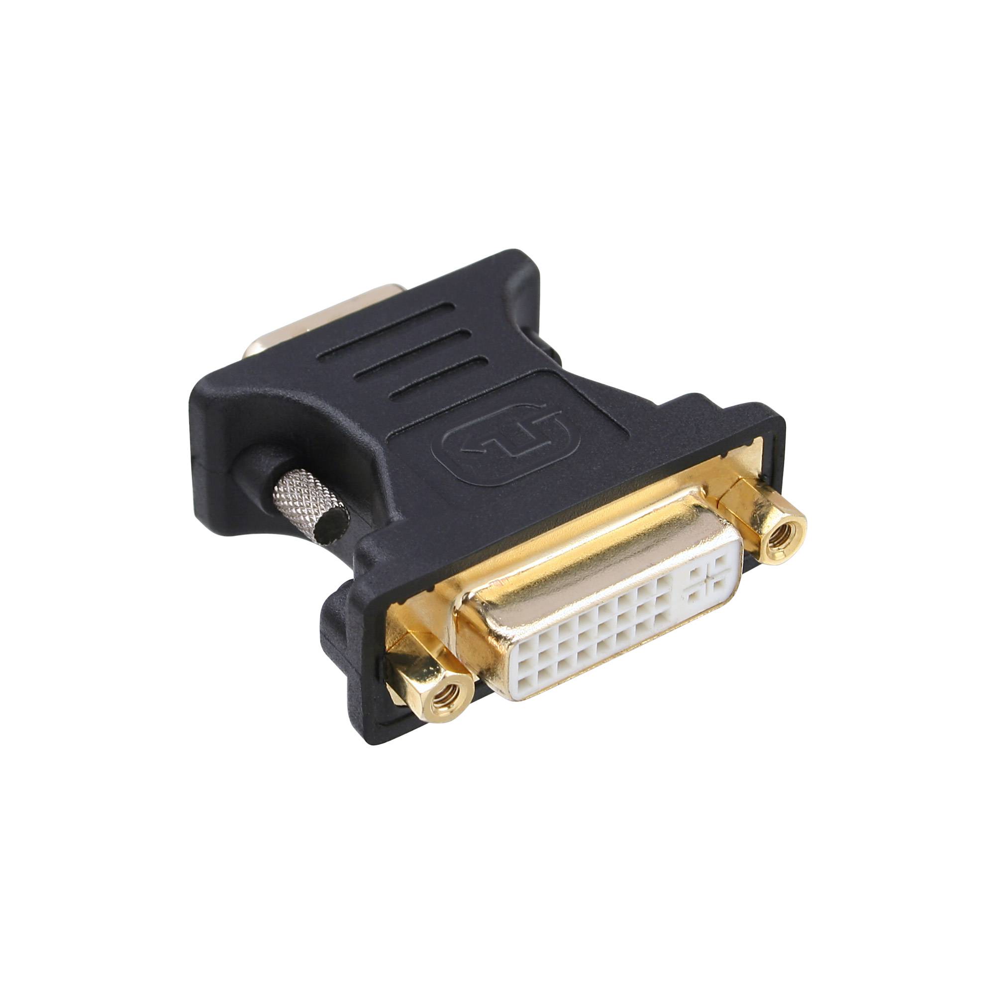 INLINE - DVI-A Adapter - Analog 24+5 Buchse auf 15pol HD Stecker (VGA) - vergoldet