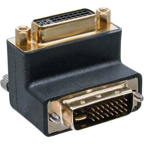 INLINE - DVI-I Adapter - 90° gewinkelt - digital+analog 24+5 Stecker / Buchse