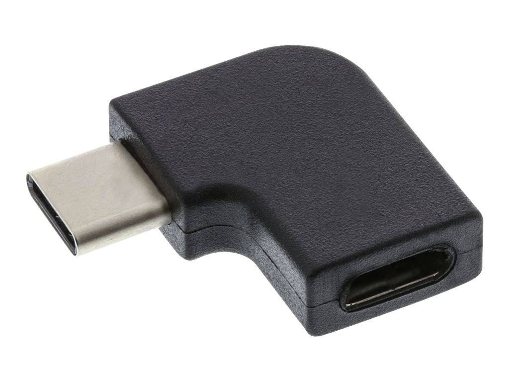 INLINE - USB 3.2 Gen.2 Adapter - USB-C Stecker an C Buchse - gewinkelt