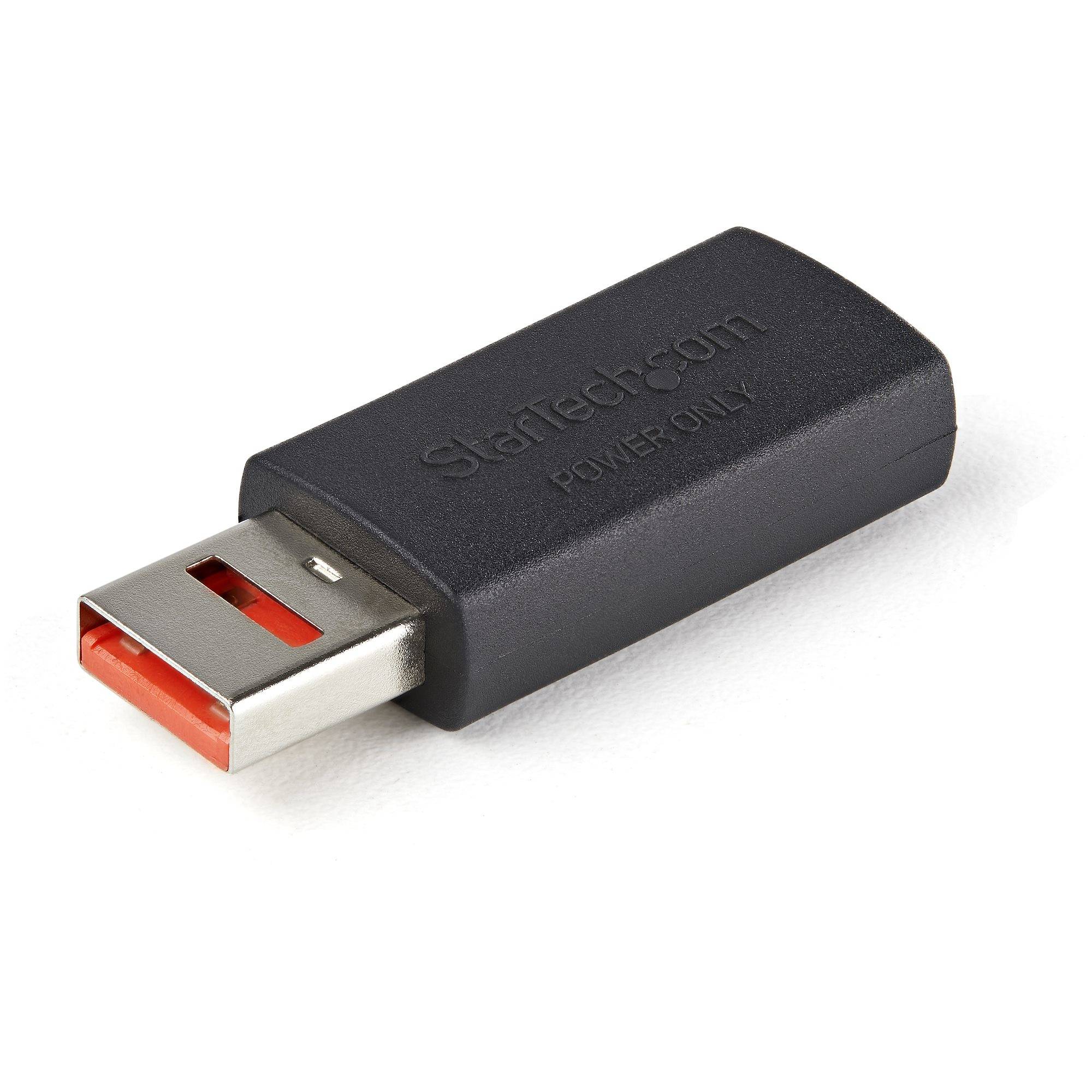 StarTech.com USB-Datenblocker - Secure Charge USB-Schutz - keine Datenübertragung - Charge/Power-Only-Adapter für Handy/