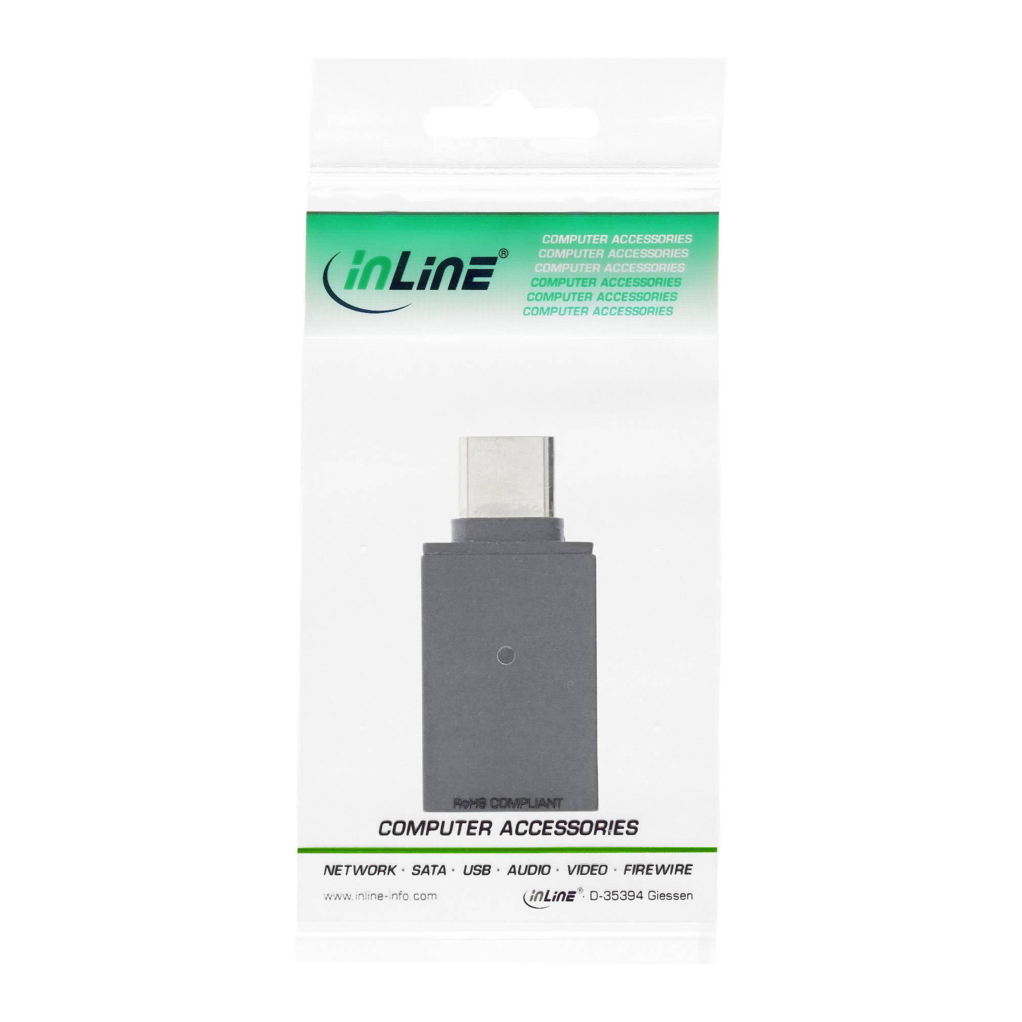 INLINE - USB 3.2 Gen.2 Adapter - USB-C Stecker an USB A Buchse - OTG