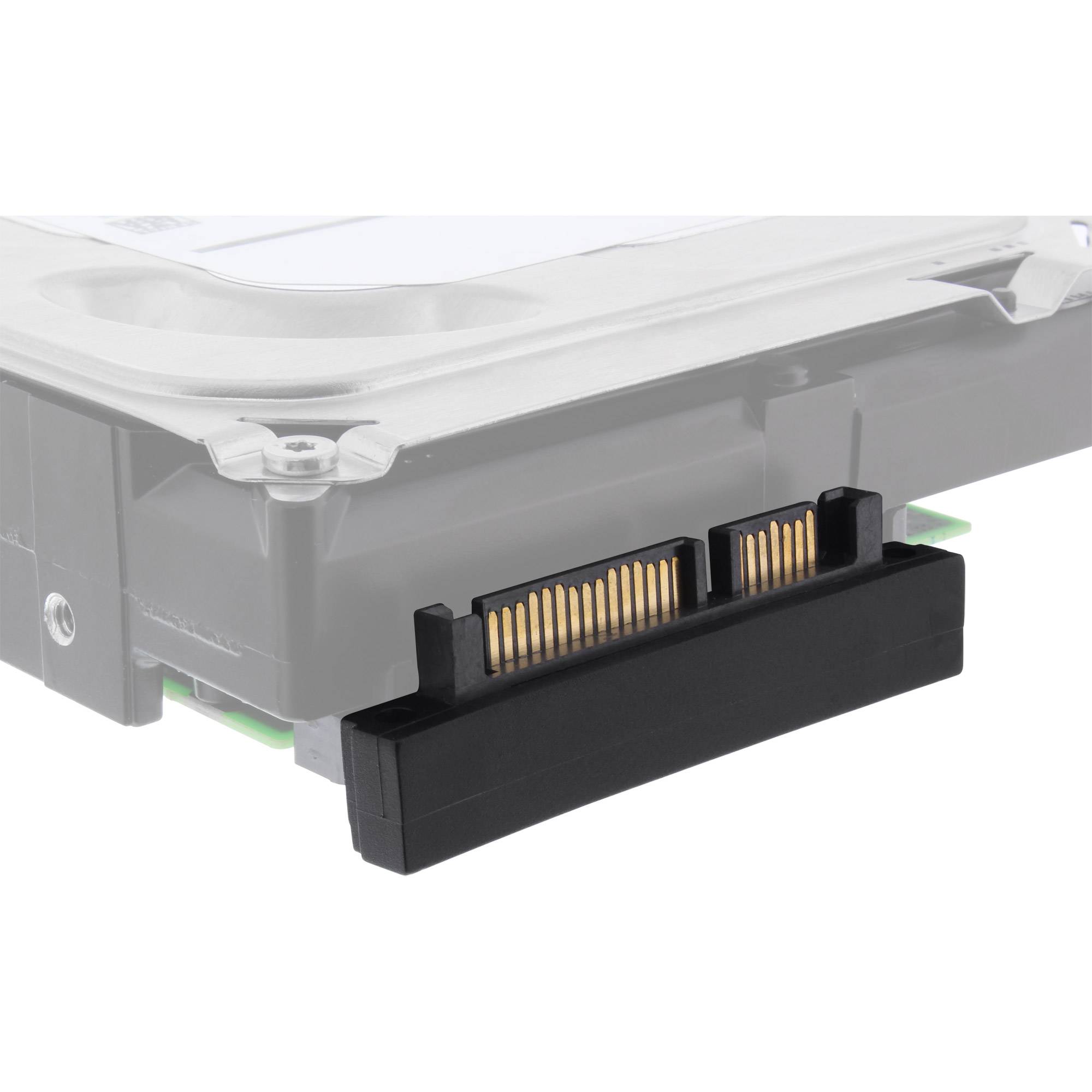 INLINE - SATA Adapter Stecker / Buchse - 22pol. (15+7) - aufwärts gewinkelt