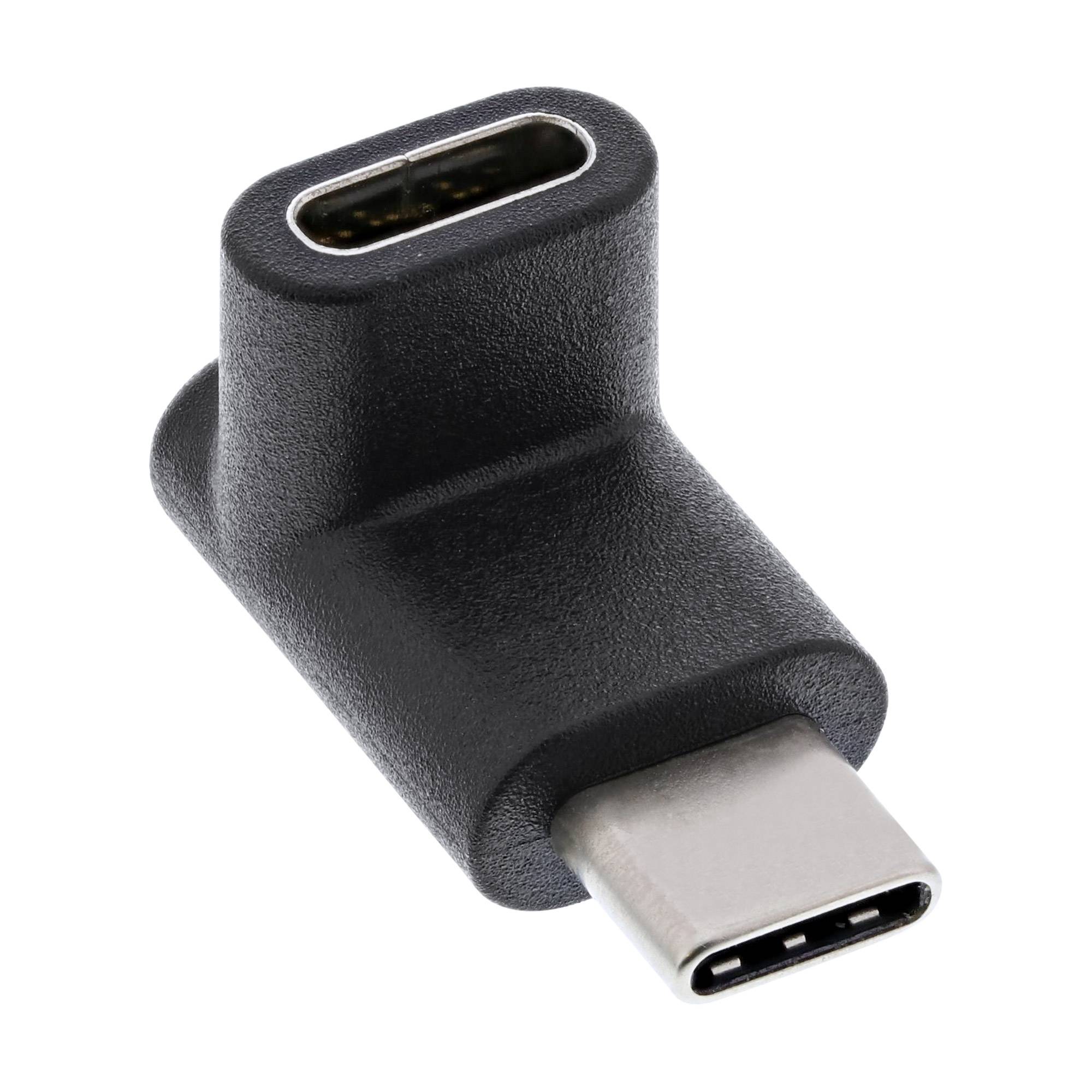 INLINE - USB 3.2 Gen.2 Adapter - USB-C Stecker an C Buchse - oben/unten gewinkelt