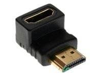 INLINE - HDMI Adapter - Stecker/Buchse - gewinkelt unten - vergoldete Kontakte - 4K2K
