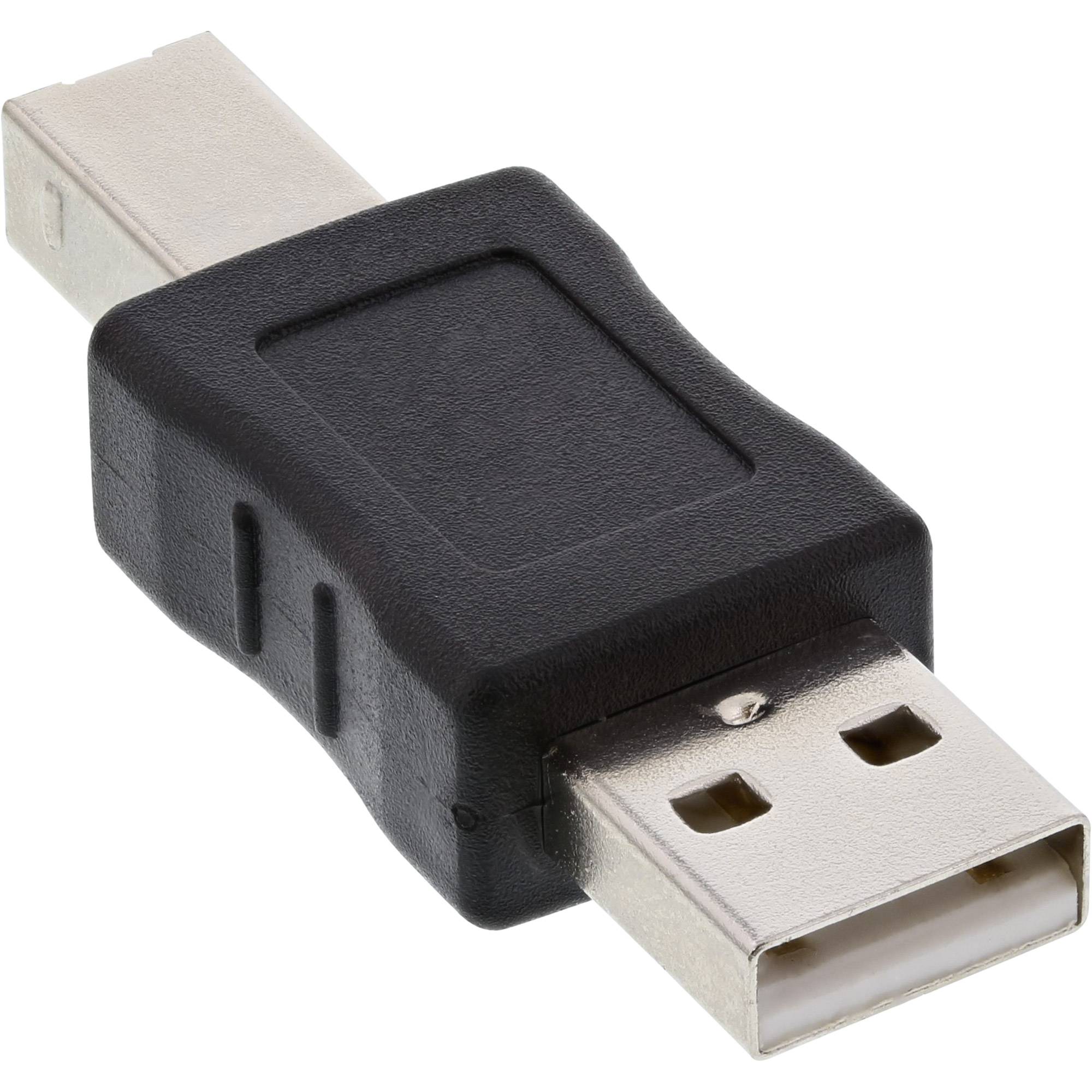 INLINE - USB 2.0 Adapter - Stecker A auf Stecker B