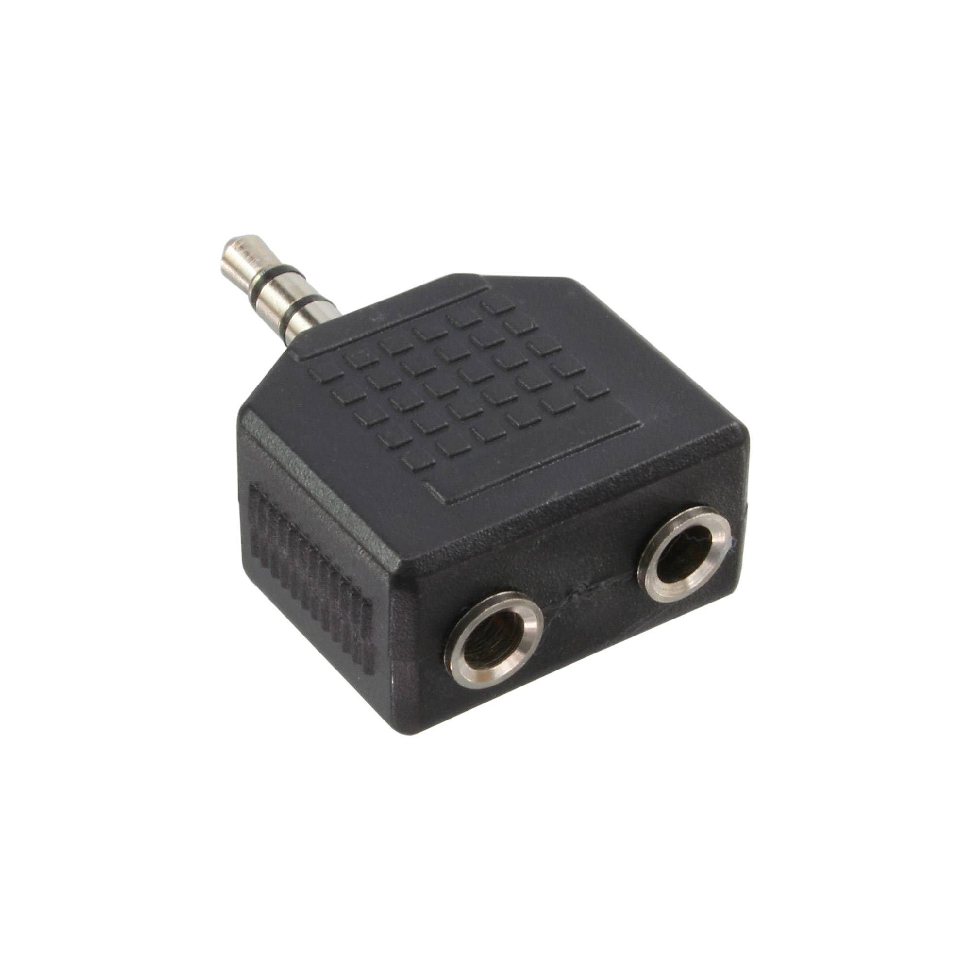 INLINE - Audio Adapter - 3,5mm Klinke Stecker an 2x 3,5mm Klinke Buchse - Stereo