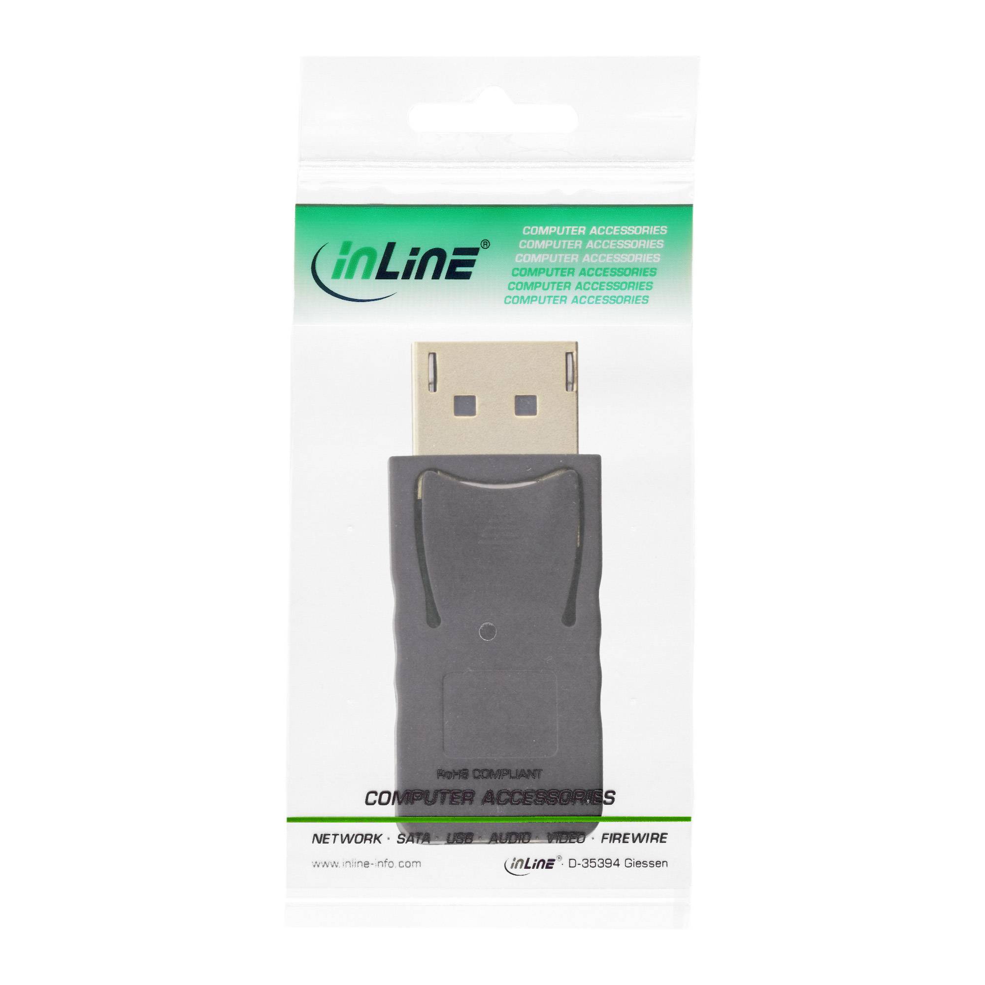INLINE - DisplayPort Adapter - DisplayPort Stecker auf mini DisplayPort Buchse - 4K