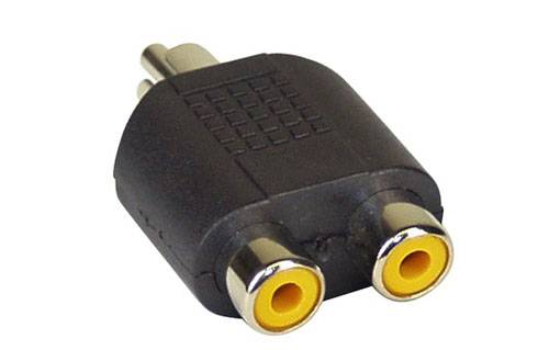 INLINE - Audio Adapter - Cinch Stecker an 2x Cinch Buchse