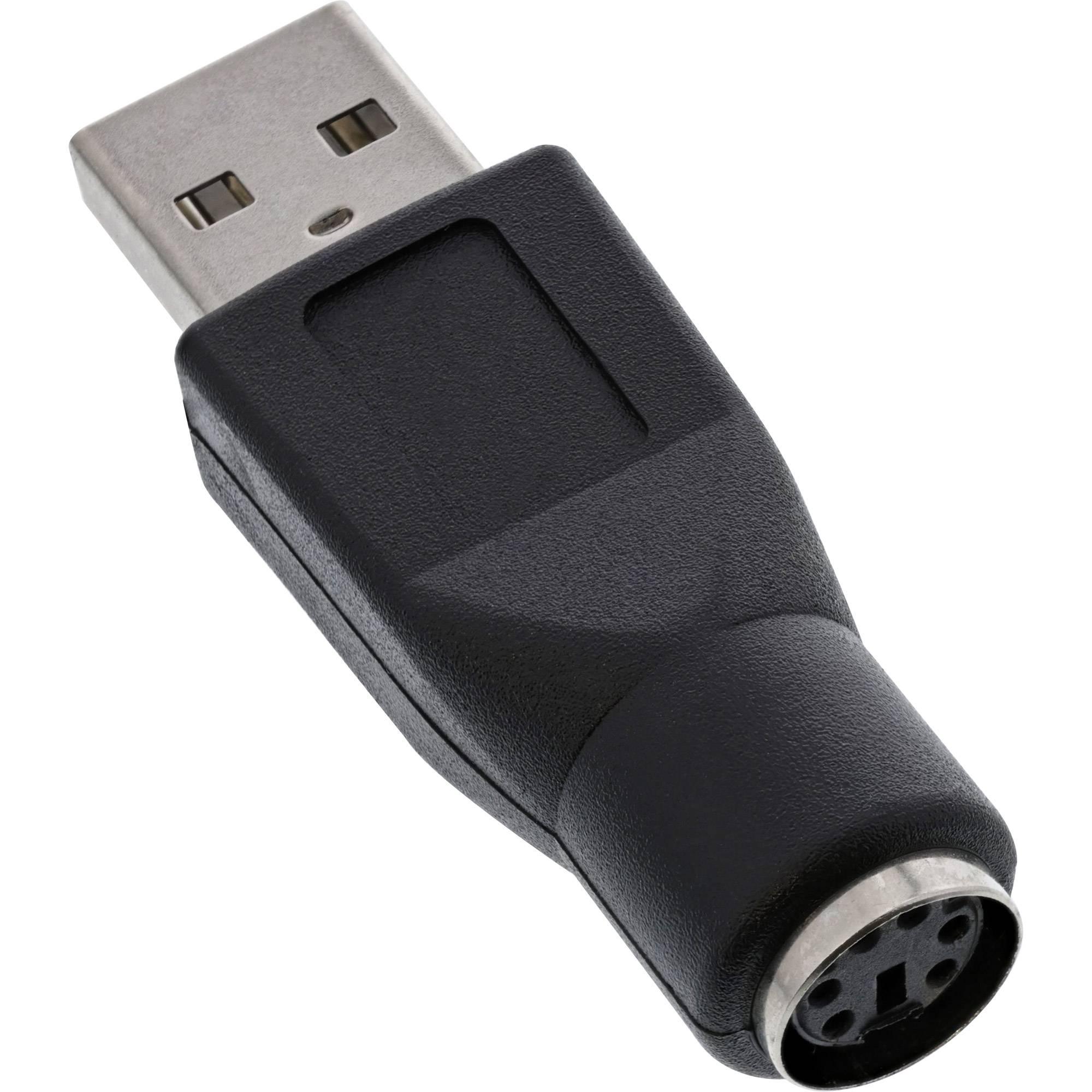 INLINE - USB PS/2 Adapter - USB Stecker A auf PS/2 Buchse
